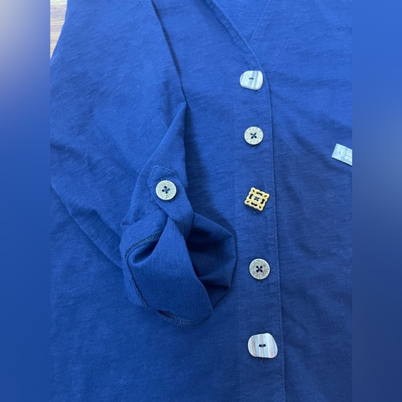 soft surroundings Danielle 3/4 Sleeve Tunic size L - Picture 11 of 11